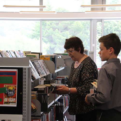 Over 2000 books going out of the library for the summer!