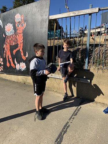 The boys and the drone!
