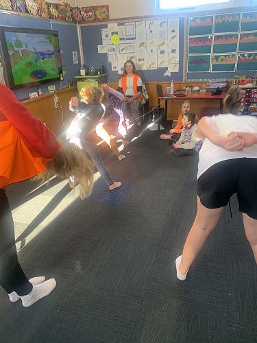 PALS taking yoga at lunchtime