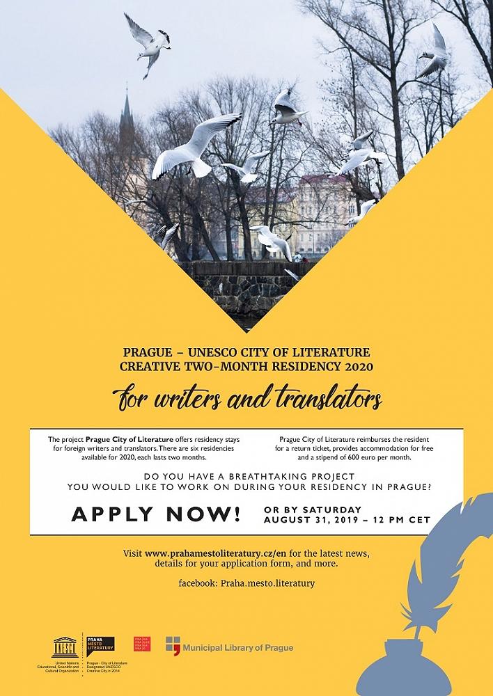 Prague - Unesco City of Literature Creative 2-Month Residency 2020