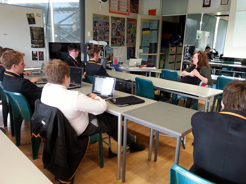 Lara McGregor, Artistic Director of the Fortune Theatre, talks to the NCEA2 Drama class