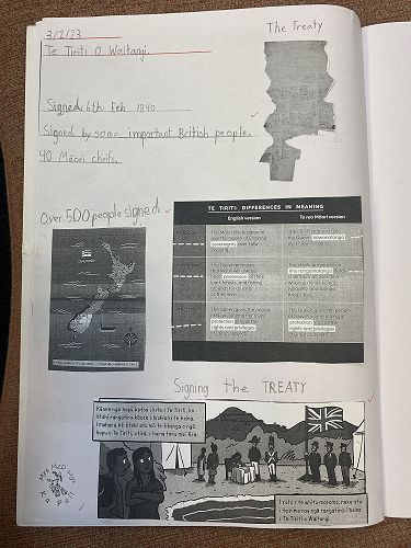 Learning about Te Tiriti O Waitangi
