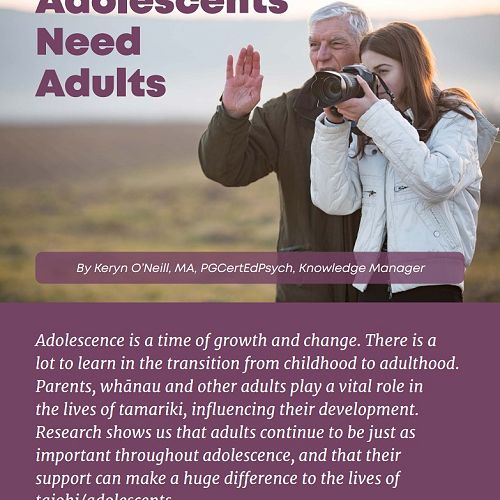 Adolescents Need Adults