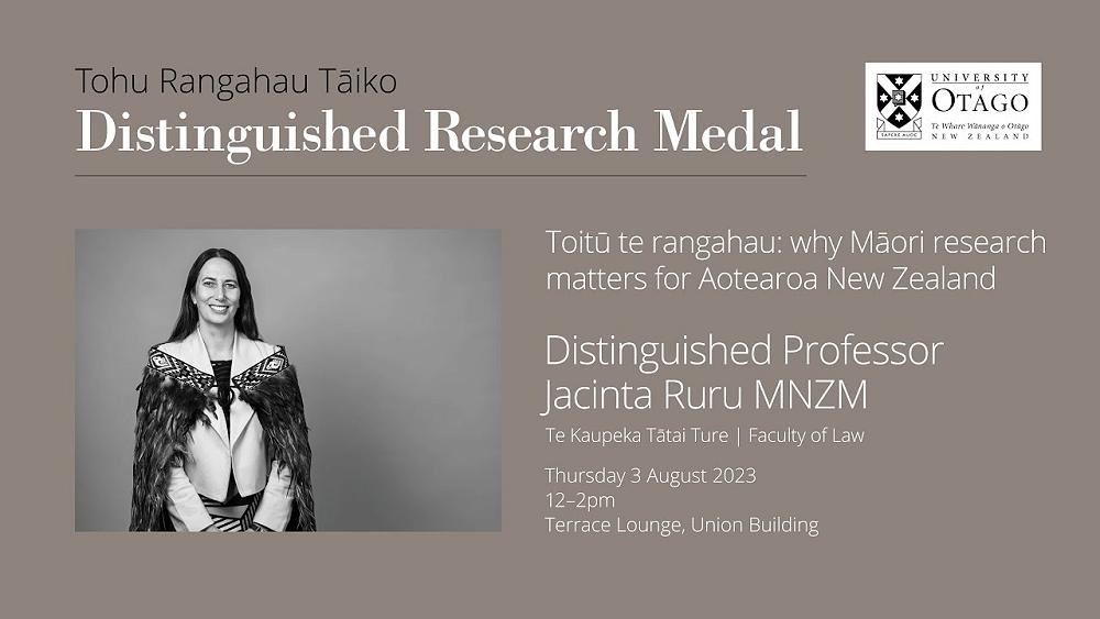 Distinguished Research Medal Lecture