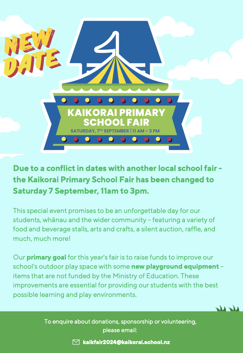 School Fair update