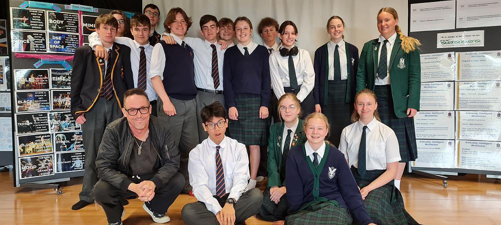 Greg Cooper visits Yr 11 & 12 drama class