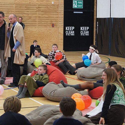 The 'stewards' (Dr Preston and Mr McDonald) confer during the drama
