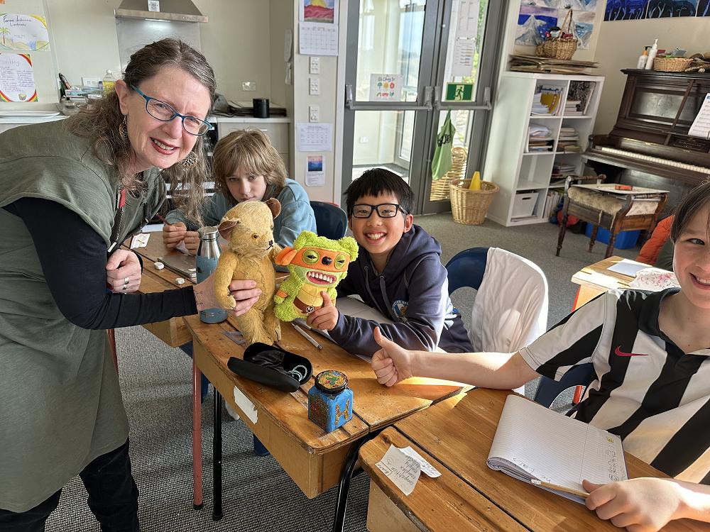 City of Literature South D Poet Lorikeet visits Dunedin Rudolf Steiner School