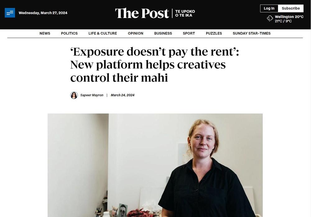 ‘Exposure doesn’t pay the rent’: New platform helps creatives control their mahi