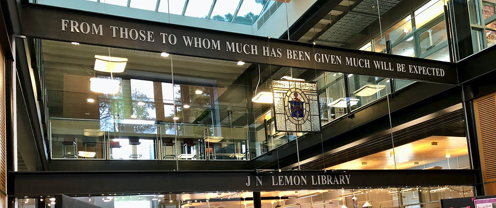 The entrance to the Edgar Learning Centre