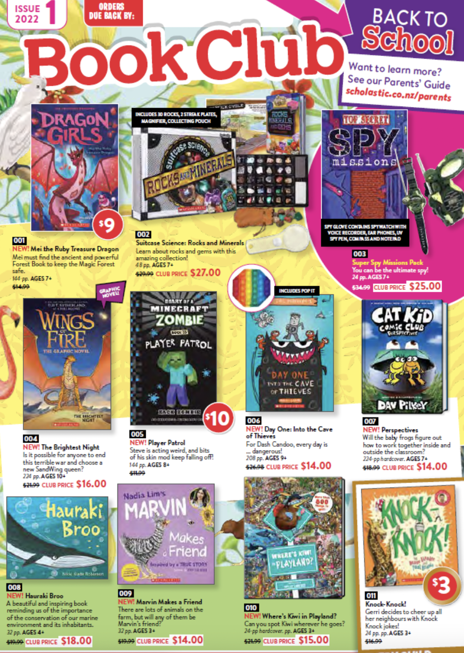Issue 1 Scholastic Book Club 2022