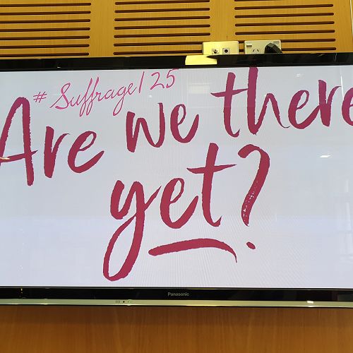 'Are we there yet?' McGlashan Wāhine - Suffrage exhibition