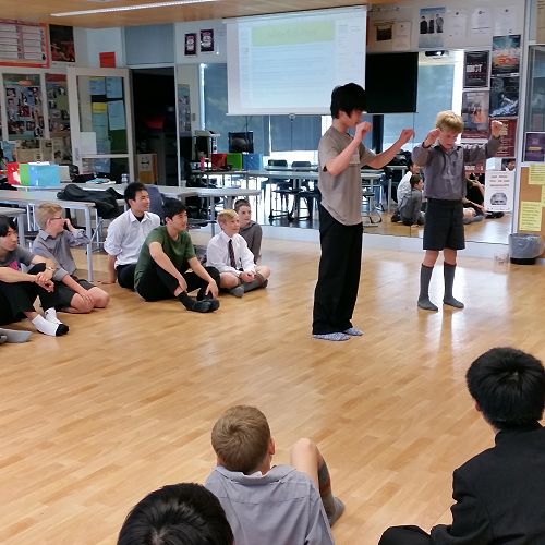 Ichikawa visit 2016 - Drama lesson
