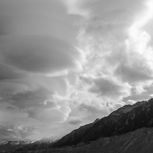 Dramatic skies as a front moves in. Unfortunately this means rain for pack-up in the morning!&nbsp;