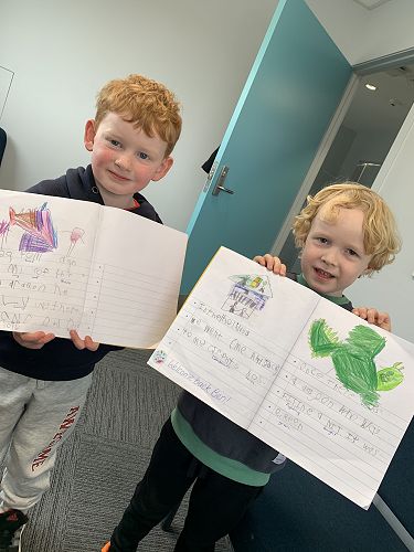 Cormac and Ben shared their amazing writing with me!