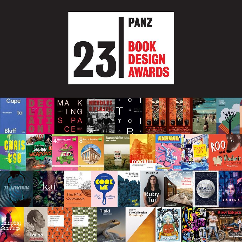 The 2023 PANZ Book Design Awards shortlist has been announced