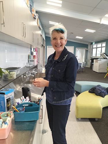 Mrs Reid  one of our phenomenal  teacher aides who works mostly in the juniors