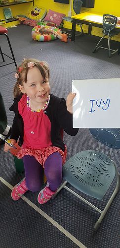 Writing our names