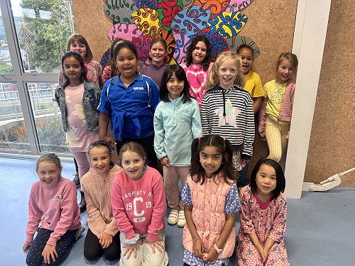 The choir are ready to perform at Wild Dunedin
