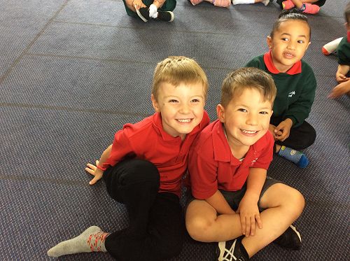 Fun at mat time
