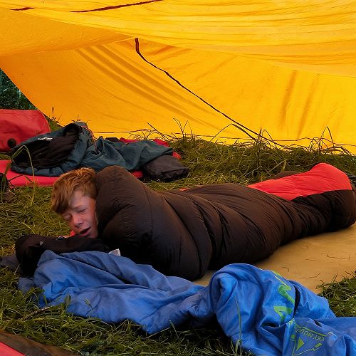 Rough night - Year 10 Rafting Camp