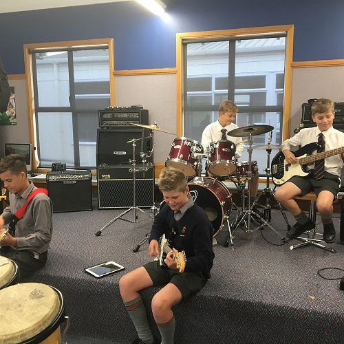 S.E.E.K. Bandquest practice - hard at work