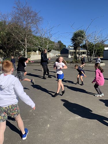 Room 1 enjoying the fundamental skills sessions - hop - skip - jump!