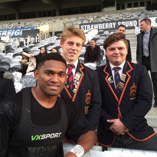 Henry and Reon with Waisake Naholo
