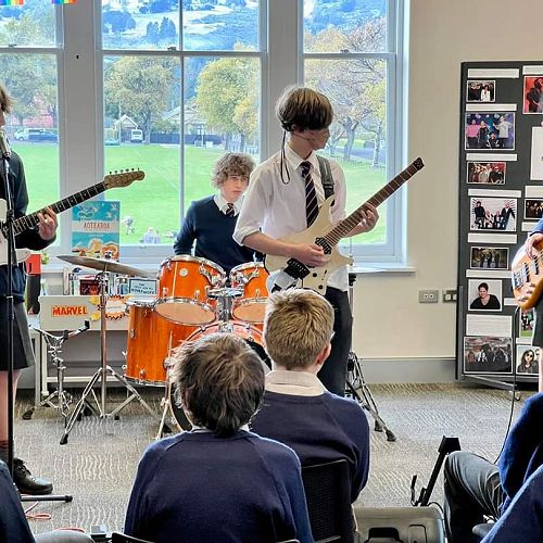 Soul Side entertain in the library for NZ Music Month.