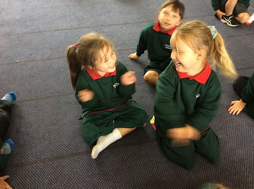 Fun at mat time