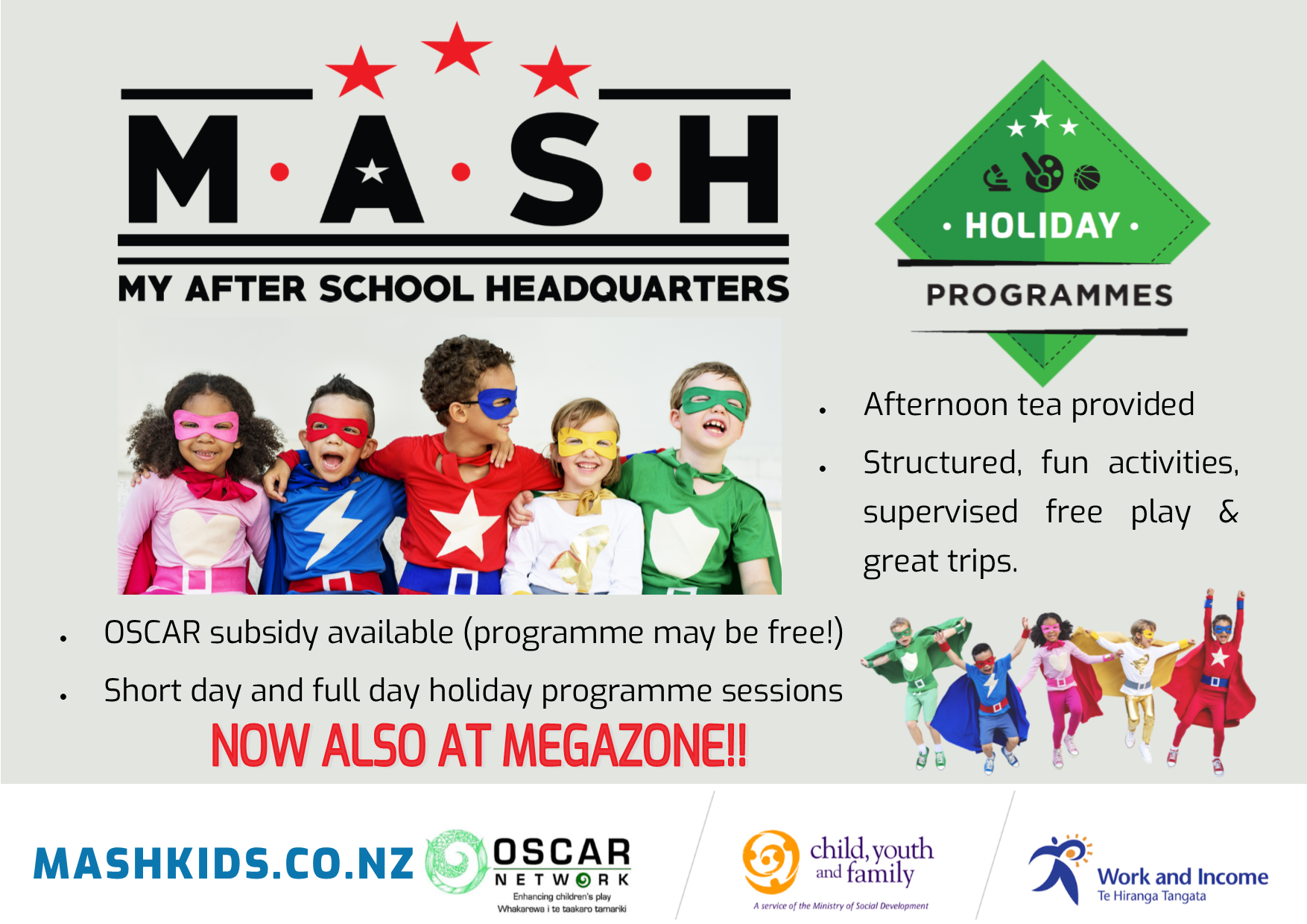 Mash Holiday Programme