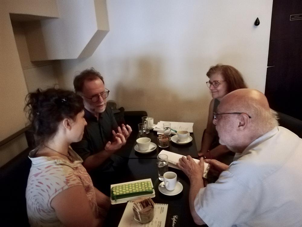 David Howard in Ljubljana UNESCO City of Literature discussing his libretto for the chamber opera Water Globe