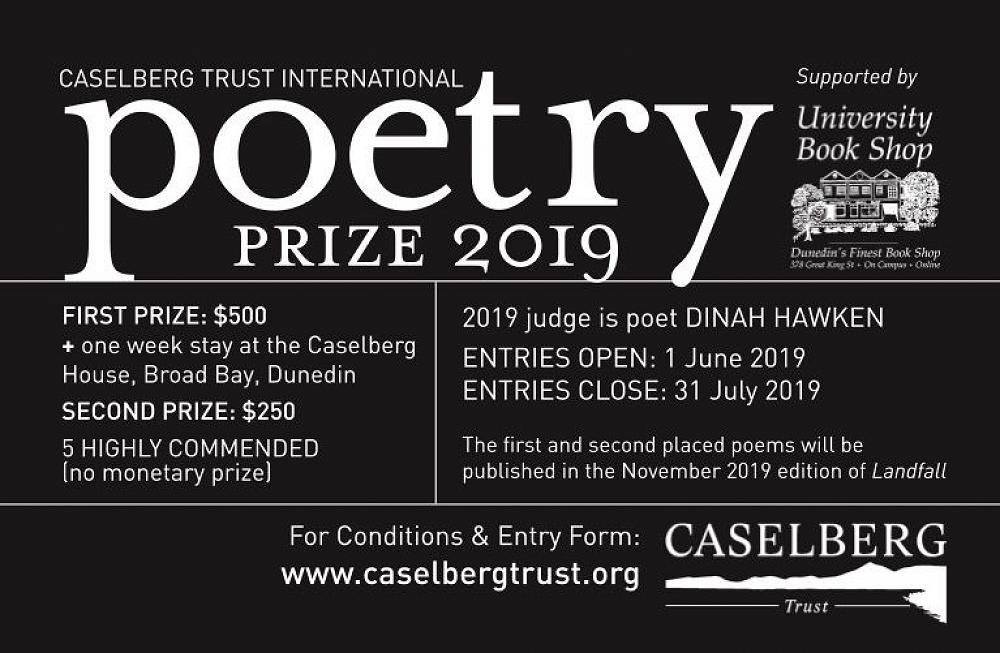 The Caselberg Trust International Poetry Prize 2019 Judged by Dinah Hawken