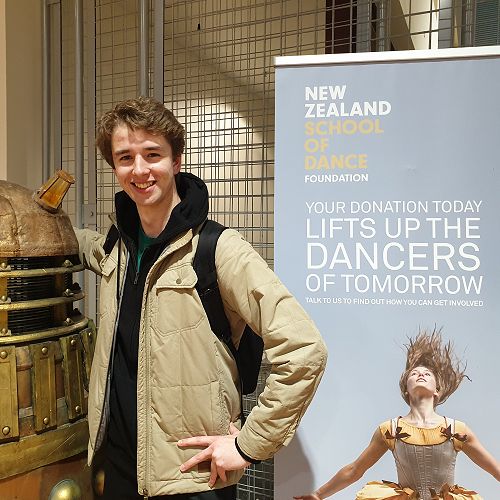 James Burchell - school leaver from last year, is currently studying at the NZ School of Dance
