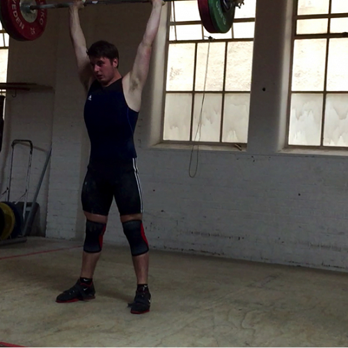 Josh Homersham trains in the sport of Olympic Weightlifting