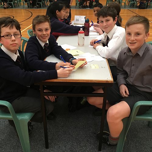 Year 7 Team - Harrison Bowmar, Oliver Hamilton, Callum MacDiarmid and Henry Chafer