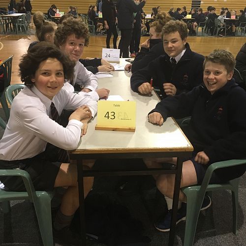 Year 9 Team - Sam Cottier, Stanley McClure, James Patterson and Will Pringle