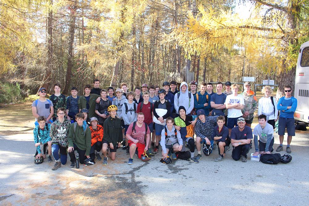 Year 11 Physical Education mountain bike camp Naseby.