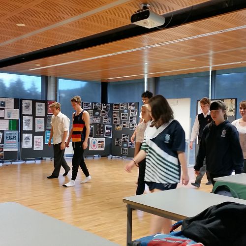 RNZB visit term #2 - with the Year 13 Drama class