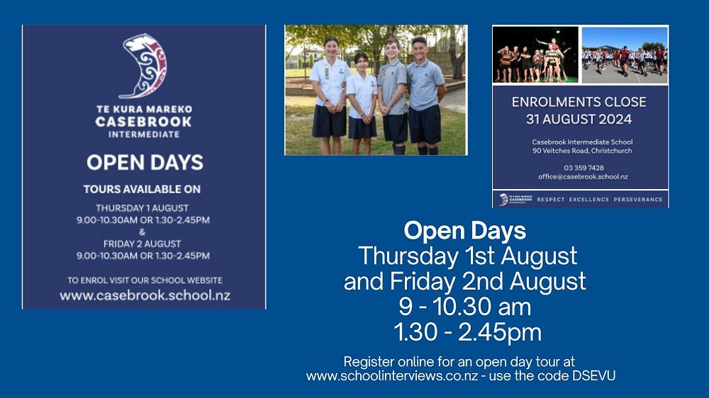 Casebrook Intermediate - Enrolment Information for 2025 — Principal's ...