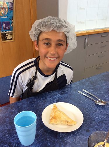 A finished fruit turnover