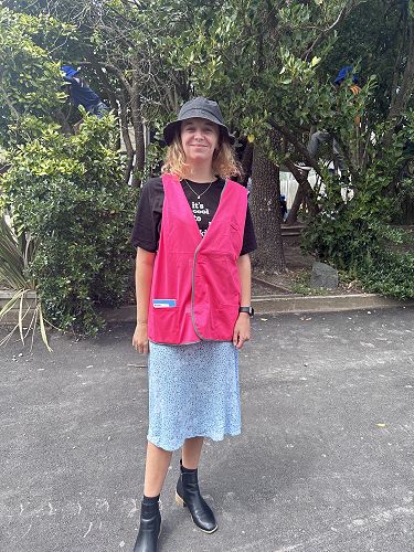 Miss Hardie sporting the new duty vests