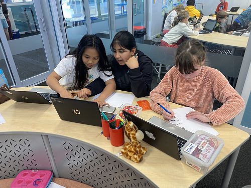Exploring with Makey Makey kits.