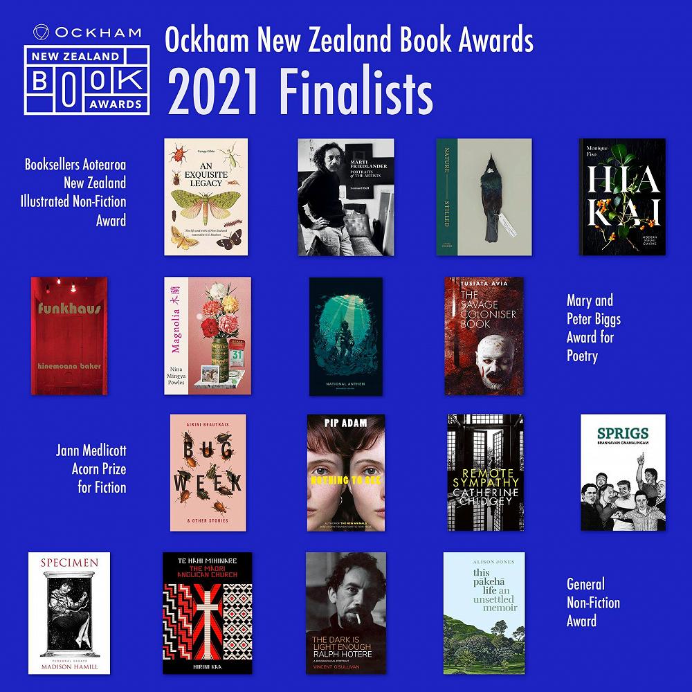 2021 OCKHAM NEW ZEALAND BOOK AWARDS - FINALISTS ANNOUNCED