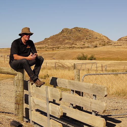 Neil Garry in situ&nbsp;- at home in Central Otago, supporting Year 9 students cycling the Otago Central Rail Trail