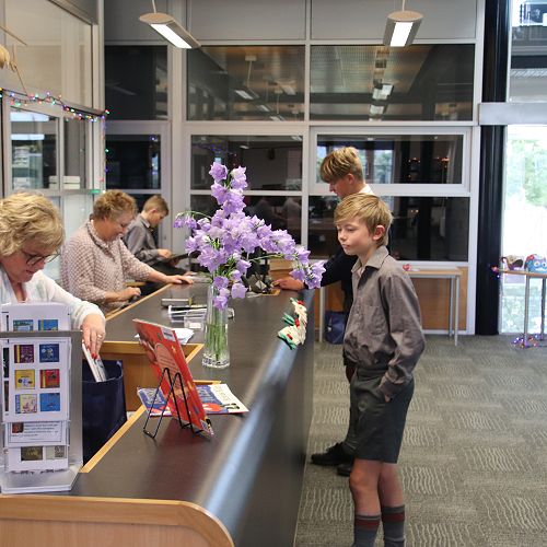 Over 2000 books going out of the library for the summer!