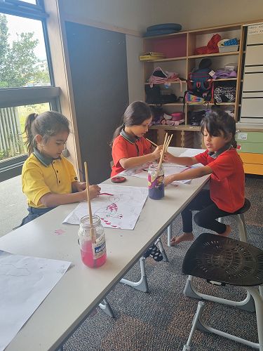 Painting in Kōwhai