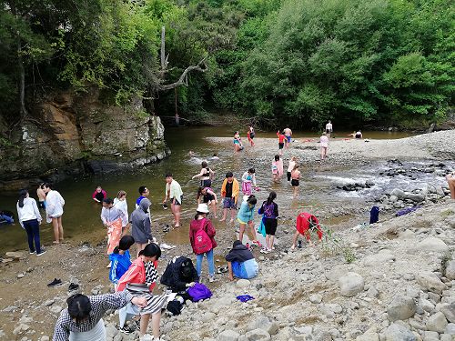 Camping with Tahuna students