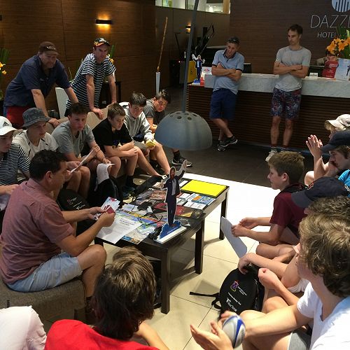 Meeting in hotel before 'Amazing Race', Buenos Aries