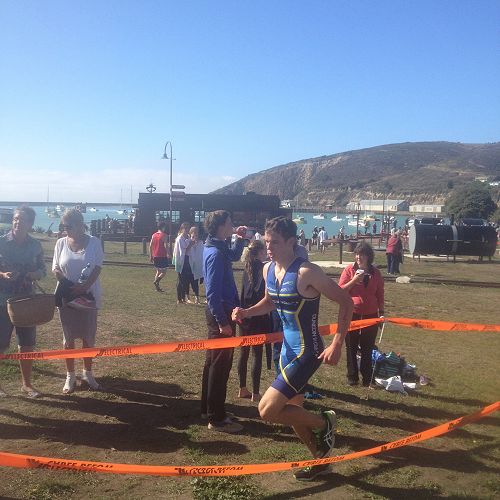Henry Sullivan finishing 6th in the under-19 event
